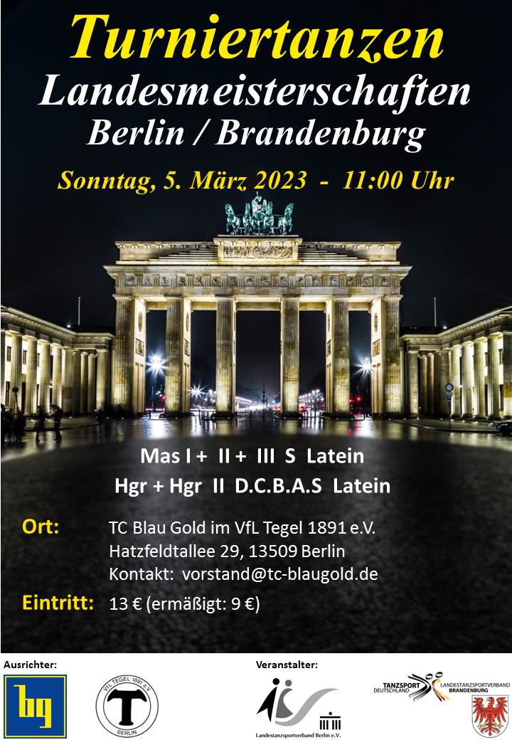 TC Blau Gold Landesmeisterschaften Berlin Brandenburg am 05.03.2023 2