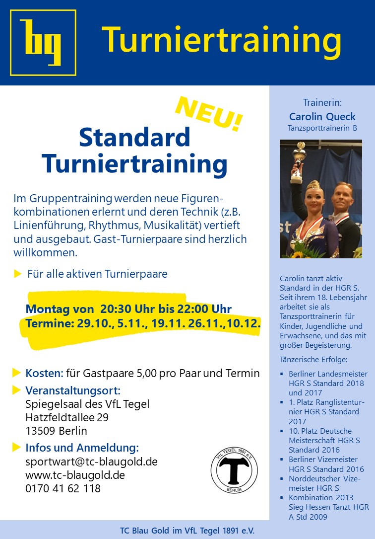 Turniertraining CQ
